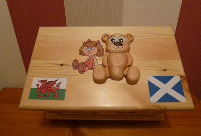 Welsh and Scottish Teddy Bear themed box